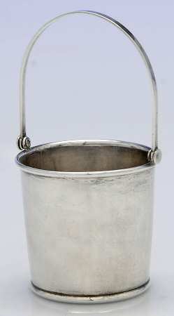 Sterling Hollowware Fire Water Bucket Jigger
