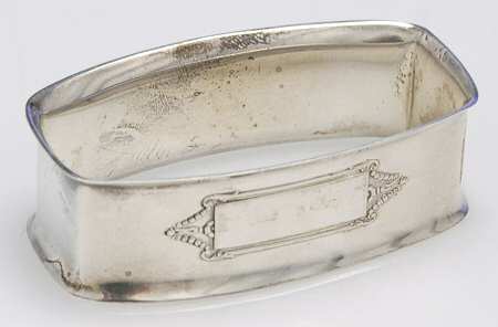 Sterling Hollowware Oblong Napkin Ring