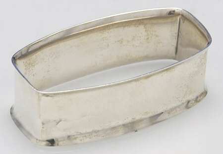 Sterling Hollowware Oblong Napkin Ring
