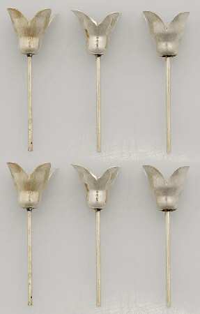 Sterling Hollowware Cake Candleholder (Set of 6)