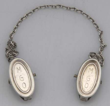 Sterling Hollowware 2 Clips Attached with Chain