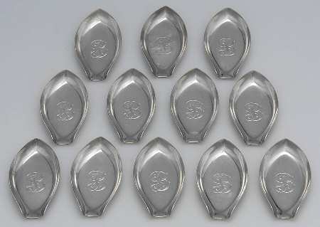 Sterling Hollowware Set of 12-2" Ashtray
