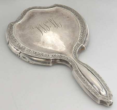 Sterling Hollowware Mirror with Handle