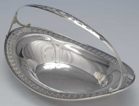 Sterling Hollowware Handled Bread Basket