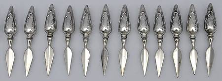 Sterling Hollowware (Set of 12) Corn Spear