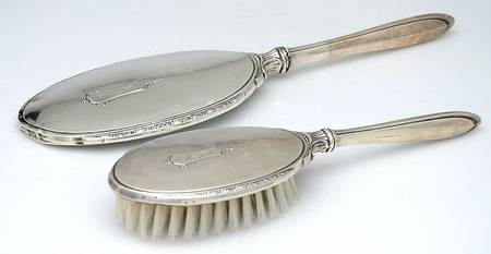 Sterling Hollowware 2 Piece Vanity Set (Hairbrush & Mirror)