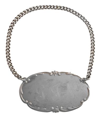 Sterling Hollowware Decanter Label