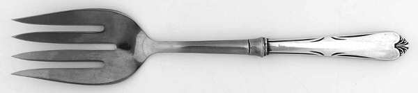 WSC2 (STERLING) Salad Serving Fork with Stainless Prongs