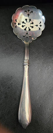 WSC3 (STERLING) Bon Bon Spoon, Silverplate Bowl