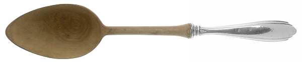 WSC3 (STERLING) Salad Serving Spoon with Wooden Bowl