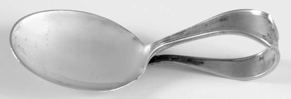 WSC7 (STERLING) Curved Handle Baby Spoon