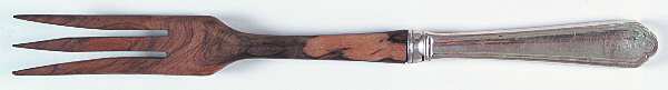 WSC7 (STERLING) Salad Serving Fork with Wooden Prongs
