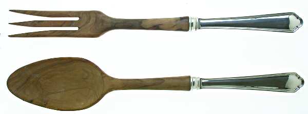 WSC7 (STERLING) Wooden Bowl 2-Piece Salad Set