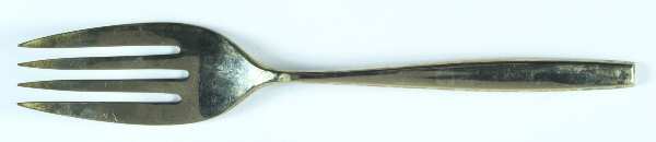 Golden Autumn Symphony (Gold Electroplate) Large Solid Cold Meat Serving Fork
