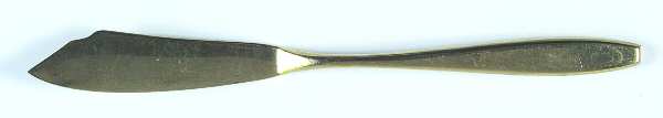 Golden Autumn Symphony (Gold Electroplate) Flat Handle Master Butter Knife