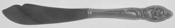 Enchanting Orchid (Sterling, 1950) Hollow Handle Master Butter Knife