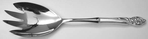 Enchanting Orchid (Sterling, 1950) Salad Serving Fork with Stainless Prongs