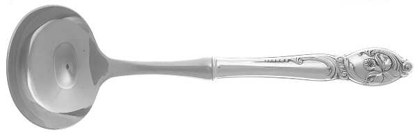 Enchanting Orchid (Sterling, 1950) Hollow Handle Gravy Ladle with Stainless Bowl