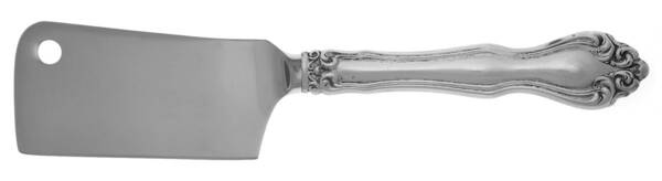 George & Martha Washington (Sterling, 1940) Cheese Cleaver with Stainless Blade HC