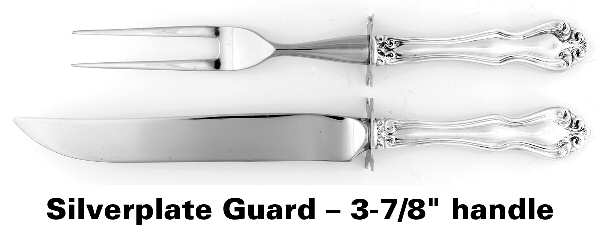 George & Martha Washington (Sterling, 1940) Small Stainless Blade 2-Piece Steak Carving Set