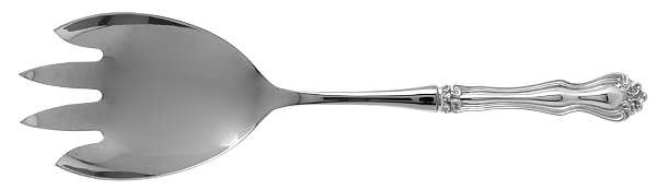 George & Martha Washington (Sterling, 1940) Salad Serving Fork with Stainless Prongs