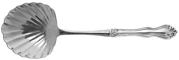 George & Martha Washington (Sterling, 1940) Casserole Spoon with Stainless Shell Bowl