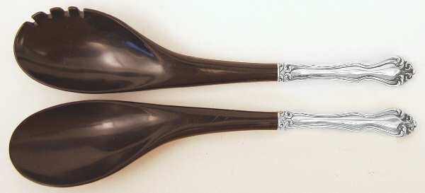 George & Martha Washington (Sterling, 1940) Plastic Bowl 2-Piece Salad Set