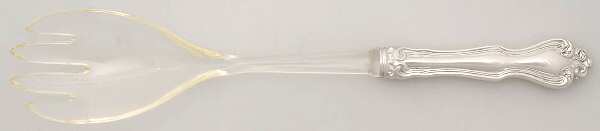 George & Martha Washington (Sterling, 1940) Salad Serving Fork with Plastic Prongs