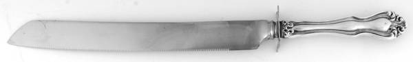 George & Martha Washington (Sterling, 1940) Wedding Cake Knife with Stainless Blade
