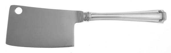 John & Priscilla (Sterling, 1940, No Monos) Cheese Cleaver with Stainless Blade by Westmorland Silver