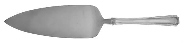 John & Priscilla (Sterling, 1940, No Monos) Pie Server with Serrated Stainless Blade HC