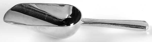 John & Priscilla (Sterling, 1940, No Monos) Ice Scoop with Silverplate Bowl by Westmorland Silver