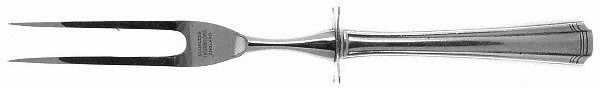 John & Priscilla (Sterling, 1940, No Monos) Small Steak Carving Fork with Stainless Prongs by Westmorland Silver