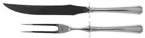 John & Priscilla (Sterling, 1940, No Monos) Small Steak 2-Piece Carving Set w/Stainless Blade by Westmorland Silver