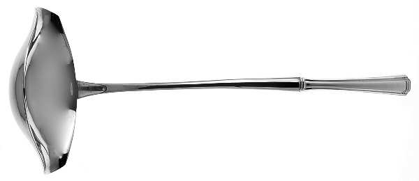 John & Priscilla (Sterling, 1940, No Monos) Punch Ladle with Stainless Bowl