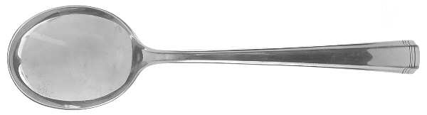 John & Priscilla (Sterling, 1940, No Monos) Round Bowl Soup Spoon (Gumbo)