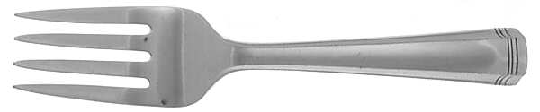 John & Priscilla (Sterling, 1940, No Monos) Baby Fork