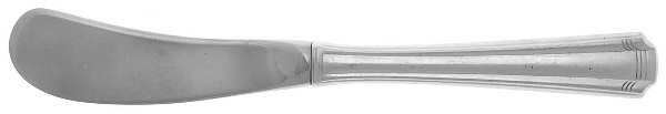 John & Priscilla (Sterling, 1940, No Monos) Butter Spreader Hollow Hdl-Paddle/Stainless Blade
