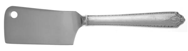 Lady Hilton (Sterling, 1940, No Monograms) Cheese Cleaver with Stainless Blade HC