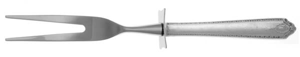 Lady Hilton (Sterling, 1940, No Monograms) Carving Fork Small with Stainless Prongs HC