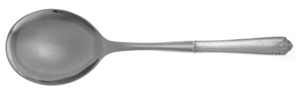 Lady Hilton (Sterling, 1940, No Monograms) Casserole Spoon with Smooth Stainless Bowl HC