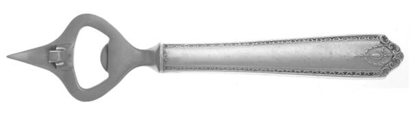 Lady Hilton (Sterling, 1940, No Monograms) Bottle/Can Opener with Stainless Bowl HC
