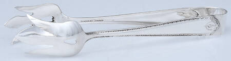Lady Hilton (Sterling, 1940, No Monograms) Solid Lettuce Tongs