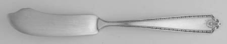 Lady Hilton (Sterling, 1940, No Monograms) Flat Handle Master Butter Knife