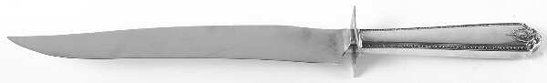 Lady Hilton (Sterling, 1940, No Monograms) Large Stainless Blade Roast Carving Knife