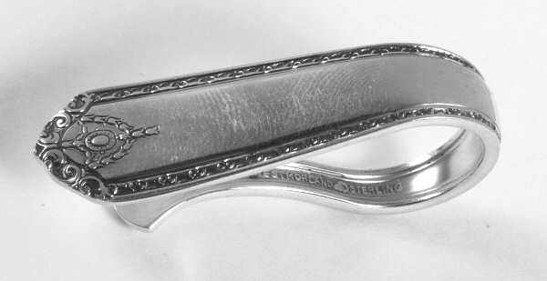 Lady Hilton (Sterling, 1940, No Monograms) Napkin Clip