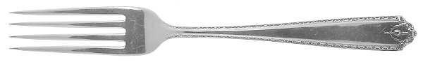 Lady Hilton (Sterling, 1940, No Monograms) Fork