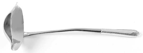 Lady Hilton (Sterling, 1940, No Monograms) Punch Ladle with Stainless Bowl