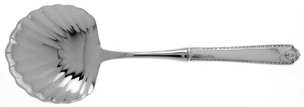Lady Hilton (Sterling, 1940, No Monograms) Casserole Spoon with Stainless Shell Bowl