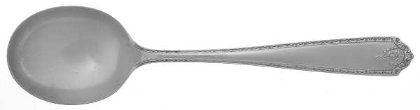 Lady Hilton (Sterling, 1940, No Monograms) Round Bowl Soup Spoon (Gumbo)